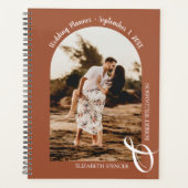 写真モダンアーチテラコッタ結婚ズ プランナー手帳 (正面)