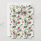 写真モダンアーチリースメリークリスマス シーズンカード (裏面)