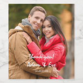 写真モダンエレガントの有結婚難を祈る ワインラベル (シングルラベル)