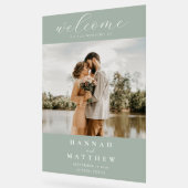 写真モダンエレガントの結婚歓迎 アクリルサイン (傾斜)