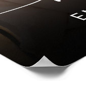 写真モダンエレガントの結婚歓迎 ポスター (角)