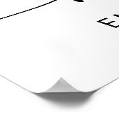 写真モダンエレガントの結婚歓迎 ポスター (角)