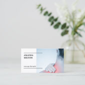 写真モダンエレガントマッサージセラピストビジネスCa 名刺 (スタンド正面)
