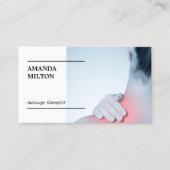 写真モダンエレガントマッサージセラピストビジネスCa 名刺 (正面)