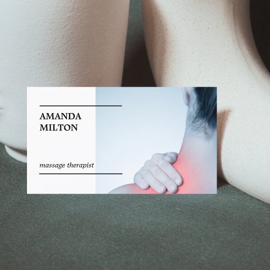 写真モダンエレガントマッサージセラピストビジネスCa 名刺