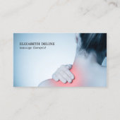 写真モダンエレガントマッサージセラピスト 名刺 (正面)