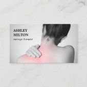 写真モダンエレガントマッサージセラピスト 名刺 (正面)