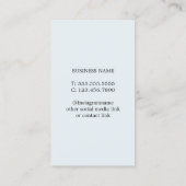 写真モダンエレガントマッサージセラピスト 名刺 (裏面)