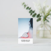 写真モダンエレガントマッサージセラピスト 名刺 (スタンド正面)
