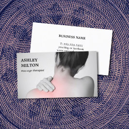 写真モダンエレガントマッサージセラピスト 名刺
