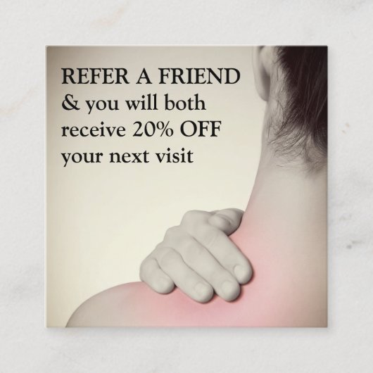 写真モダンエレガントマッサージセラピスト 紹介カード (正面)