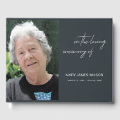 写真モダンエレガントミニマル悔やみや弔慰記念碑 ゲストブック (正面)