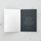 写真モダンエレガントミニマル悔やみや弔慰記念碑 サンキューカード (内部)