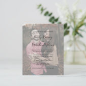 写真モダンエレガント予算結婚式招待状 (スタンド正面)