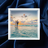 写真モダンエレガント結婚披露宴 スタンダードカクテルナプキン