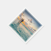 写真モダンエレガント結婚披露宴 スタンダードカクテルナプキン (角)