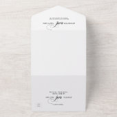 写真モダンエレガント オールインワン招待状 (外側)