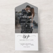 写真モダンエレガント オールインワン招待状 (内側)