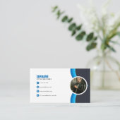 写真モダンエレガント 名刺 (スタンド正面)