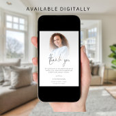 写真モダンオーバーレイ大学院生ありがとう カード