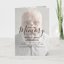 写真モダンオーバーレイ悔やみや弔慰葬儀プログラム プログラム