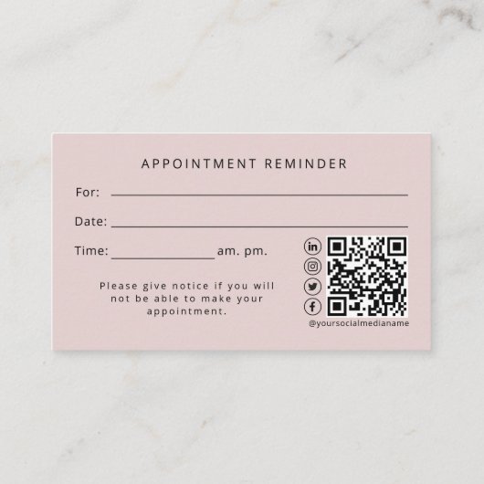 写真モダンカイロプラクターアポイントメントアラーム 名刺 (裏面)