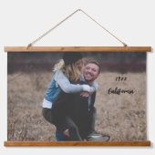 写真モダンカスタムと文字記念自然 吊り下げ型タペストリー (正面)