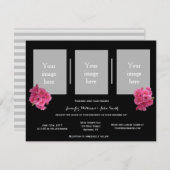 写真モダンカスタム結婚式招待状 招待状 (正面/裏面)