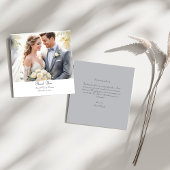 写真モダンカスタムQRコードサンキューカード サンキューカード