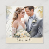 写真モダンカスタムQrコード格納装置カード エンクロージャーカード (裏面)