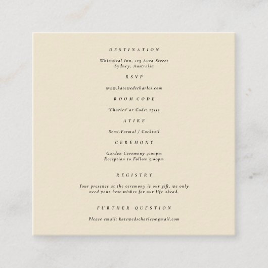 写真モダンカスタムQrコード格納装置カード エンクロージャーカード (正面)