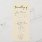 写真モダンカスタムQrコード結婚式 プログラム (正面)