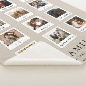 写真モダンカップル家族記念日バレンタイン シェルパブランケット (3/4)