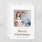 写真モダンカレンダー2024メリークリスマス シーズンカード (正面)