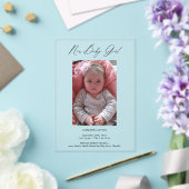 写真モダンガール生誕発表アクリルカード アクリル招待状 (インサイチュ (ウェディング))