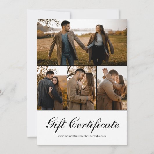 写真モダンギフト証書 (正面)