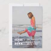 写真モダンクラス20XX卒業発表 案内状 (正面)