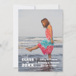 写真モダンクラス20XX卒業発表 案内状