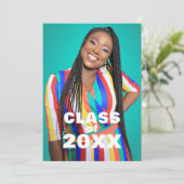 写真モダンクラス20XX卒業発表 案内状 (スタンド正面)