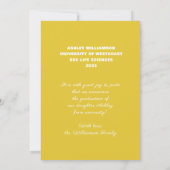 写真モダンクラス20XX卒業発表 案内状 (裏面)