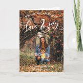 写真モダンクリスマスの祝日グリーティングカード カード (正面)