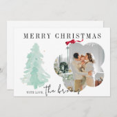 写真モダンクリスマスカード シーズンカード (正面/裏面)