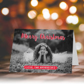 写真モダンクリスマスカード シーズンカード