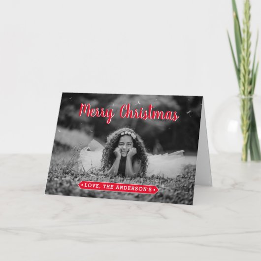 写真モダンクリスマスカード シーズンカード (正面)