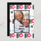 写真モダンクリスマスカード – スカンジナビアのドードル シーズンカード (正面/裏面)