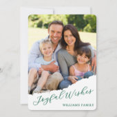 写真モダンクリスマス シーズンカード (正面)