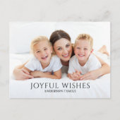 写真モダンクリスマス シーズンポストカード (正面)