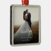 写真モダンクリスマス・ホリデー メタルオーナメント (右)