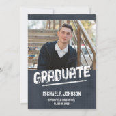 写真モダングランジ 招待状 (裏面)