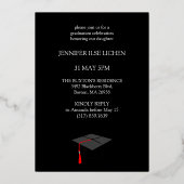 写真モダングラードパーティー 箔招待状 (裏面)